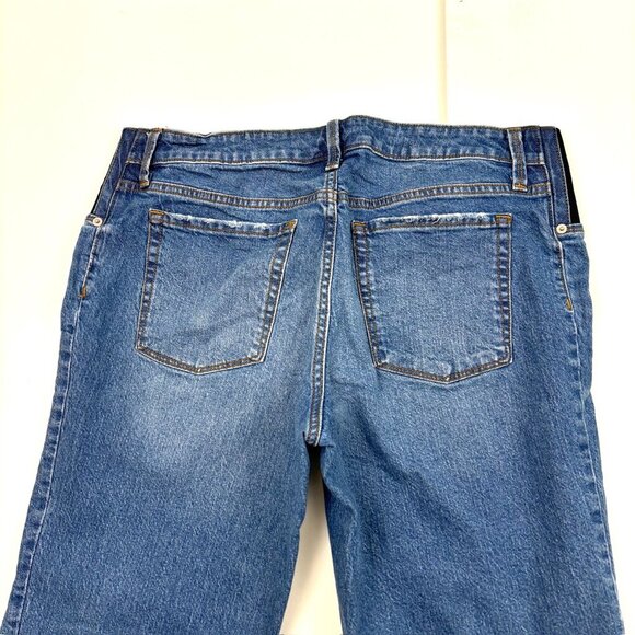 Isabel Maternity 90's Straight Distressed Women's size 12 Medium Blue Denim jean - Picture 4 of 4